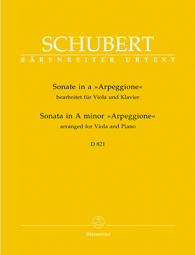 Barenreiter Schubert, Franz: Sonata in A minor, D 821 ''Arpeggione'' (viola & piano) Barenreiter