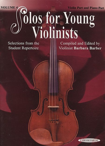 Alfred Music Barber, B.: Solos for Young Violinists, Vol.4 (violin & piano) Summy-Birchard