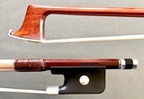 EMIL RICHAUD Pernambuco viola bow, ebony & silver, used