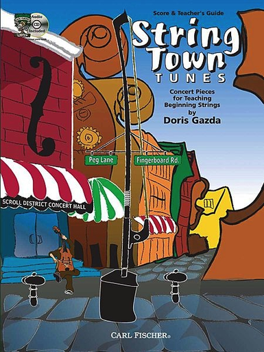 Carl Fischer Gazda, Doris: String Town Tunes (score & Teachers' Guide)