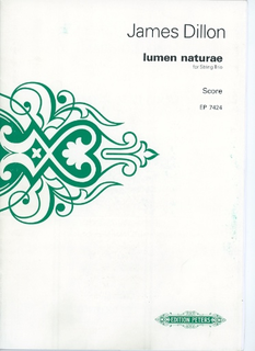 C.F. Peters Dillon, J.: (Score) Lumen Naturae for String Trio (string trio)