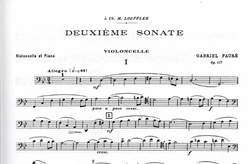 LudwigMasters Faure, Gabriel: Sonata No.2 Op.117 (cello & piano)