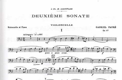 LudwigMasters Faure, Gabriel: Sonata No.2 Op.117 (cello & piano)