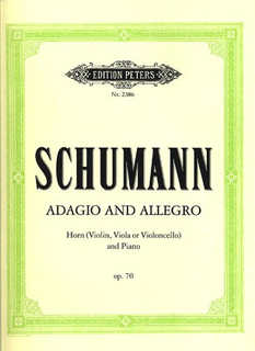 C.F. Peters Schumann, Robert: Adagio & Allegro Op.70 (viola OR cello OR violin & piano)