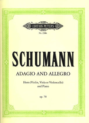 C.F. Peters Schumann, Robert: Adagio & Allegro Op.70 (viola OR cello OR violin & piano)
