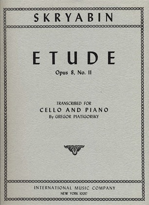 International Music Company Scriabin (Piatigorsky): Etude No.11, Op.8 (cello & piano) International