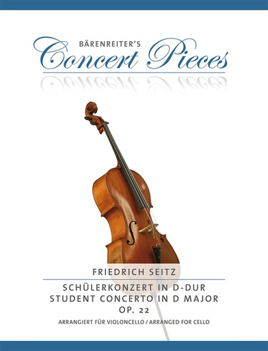 Barenreiter Seitz, Friedrich: Student concerto in D major Op. 22 (cello & piano) Barenreiter