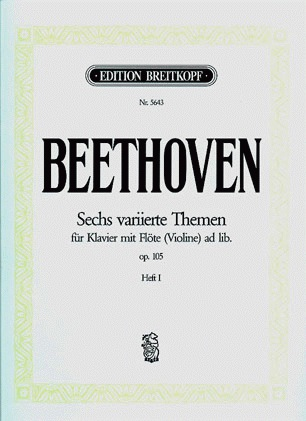 Beethoven, L. van: 6 Variations Op.105 Vol.1 (violin/piano)