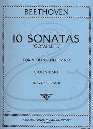 International Music Company Beethoven (Oistrakh): (2 Part Set) 10 Sonatas for Violin & Piano (violin & piano) International