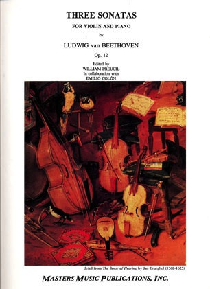 LudwigMasters Beethoven, L. van (Preucil): Three Sonatas Op.12 (violin & piano)