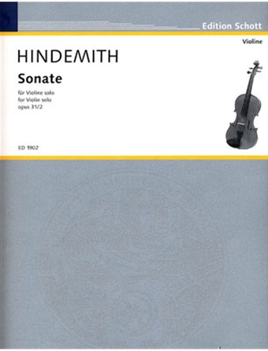 Hindemith, Paul: Solo Sonata Op.31#2 (violin)