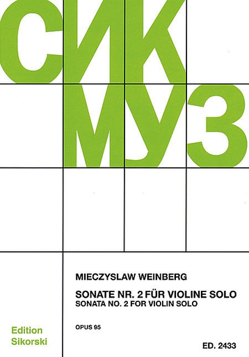 HAL LEONARD Weinberg, Mieczyslaw: Sonata No. 2 Op. 95 for Violin Solo