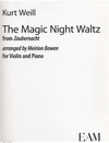 HAL LEONARD Weill, Kurt: The Magic Night Waltz from Zaubernacht (violin & piano)