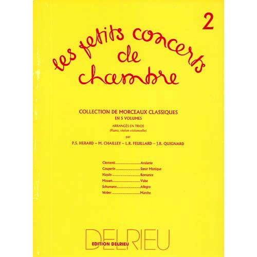 Edition Delrieu Feuillard, L.R.: Little Drawing Room Trios, Bk. 2 (violin, cello & piano)