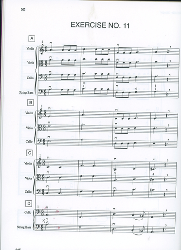 Forque, Charles: Harmonized Rhythms for String Orchestra (score)