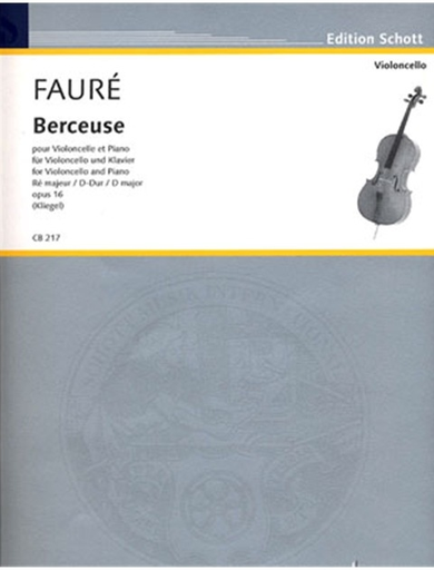 HAL LEONARD Faure, Gabriel: Berceuse (cello & piano)