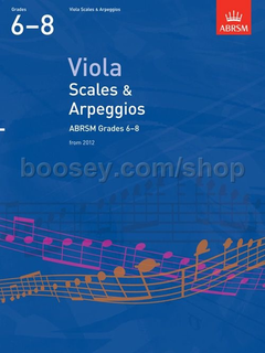 ABRSM Scales and Arpeggios for Viola, Grades 6-8