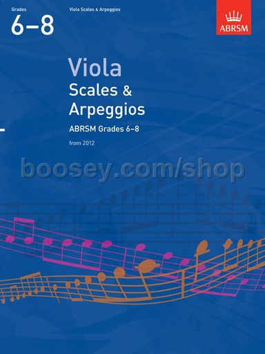 ABRSM Scales and Arpeggios for Viola, Grades 6-8