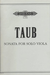 Taub: Sonata for Solo Viola