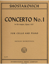 International Music Company Shostakovich: Concerto No. 1, Opus 107 for cello and piano