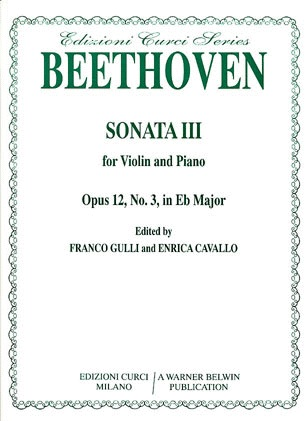 Alfred Music *OUT OF PRINT* Beethoven, L.van (Gulli): Sonata Op.12#3 in Eb major (violin & piano)