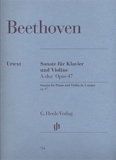 HAL LEONARD Beethoven, L. van (Brandenburg, ed.): Sonata in a A major, Op. 47 ''Kreutzer'', urtext (violin and piano)