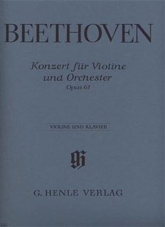 HAL LEONARD Beethoven, L.van (Kojima, ed.): Concerto in D Major, Op.61, urtext (violin & piano)