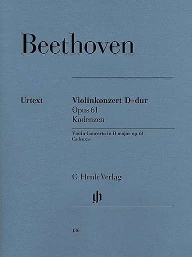 HAL LEONARD Beethoven (Schneiderhan): Cadenzas to Violin Concerto in D Major, Op.61 - URTEXT (violin)