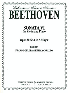 Alfred Music *OUT OF PRINT* Beethoven, L.van (Gulli): Sonata Op.30#1 in A major (violin & piano)