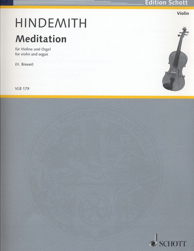 HAL LEONARD Hindemith, P. (Breuer, arr.): Meditation from Nobilissima Visione (violin and organ)