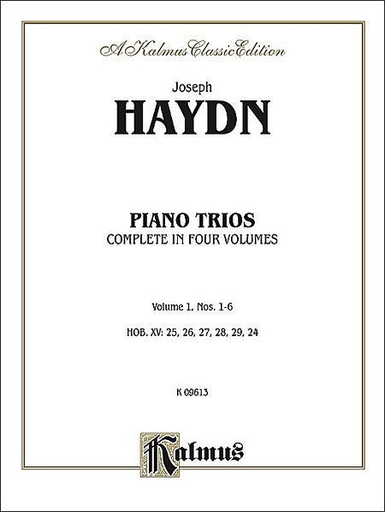 Kalmus Haydn, F.J.: Piano Trios Vol.1,#1-6 Kalmus edition (violin, Cello, Piano)