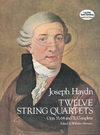 Dover Publications Haydn, F.J.: (score) 12 String Quartets, Op.55, 64 & 71 (string quartet) Dover Publications