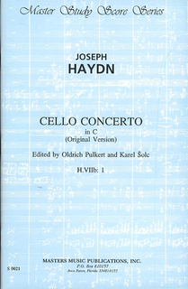 LudwigMasters Haydn, J. (Pulkert & Solc): (Score) Cello Concerto in C, Hob. VIIb: 1 (cello, and orchestra)