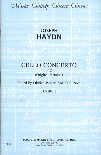 LudwigMasters Haydn, J. (Pulkert & Solc): (Score) Cello Concerto in C, Hob. VIIb: 1 (cello, and orchestra)