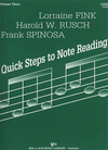 Fink, L.etc.: Quick Steps to Note Reading Vol.3 (cello)