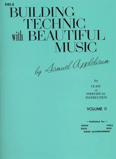 Alfred Music Applebaum, Samuel: Building Technic with Beautiful Music Vol.2 (viola)