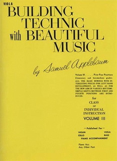 Alfred Music Applebaum, Samuel: Building Technic with Beautiful Music Vol.3 (viola)