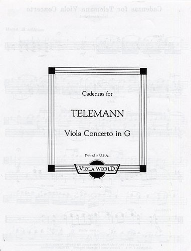 Telemann, P.I. (Arnold): Cadenzas for Telemann Viola Concerto