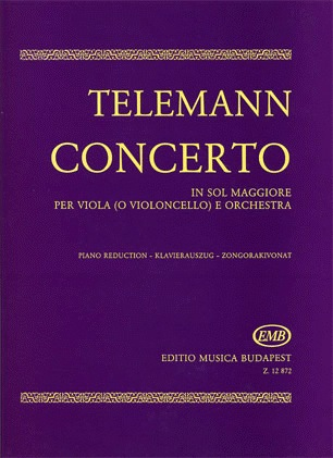 HAL LEONARD Telemann: Concerto in G Major (viola & piano)