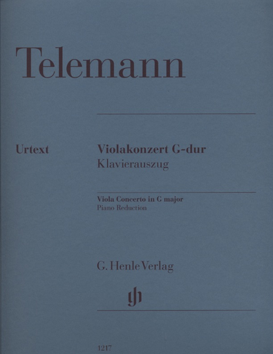 HAL LEONARD Telemann, G.P. (Schmidt, ed.): Concerto in G Major, urtext (viola & piano)
