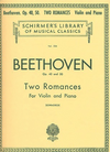 HAL LEONARD Beethoven, L.V. (Schradieck): Two Romances, Op.40, Op.50 (violin, and piano accompaniment)