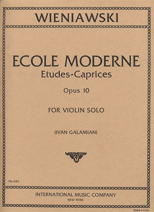 International Music Company Wieniawski, Henri: Ecole Moderne Op.10 (violin)