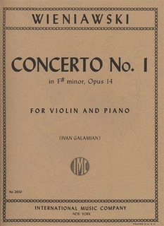 International Music Company Wieniawski, H. (Galamian): Concerto #1 in F# minor Op.14 (violin & piano)