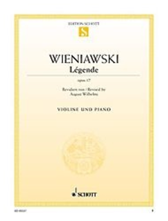 HAL LEONARD Wieniawski, Henri (Wilhelmj): Legende, Op. 17 (violin & piano)