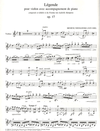 Carl Fischer Wieniawski, Henri: Legende (violin & piano)