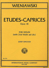 International Music Company Wieniawski (Gingold): Etudes-Caprices, Op.18 (violin w/ 2nd violin ad lib.)