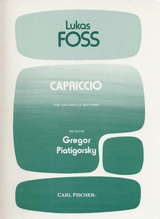 Carl Fischer Foss, Lukas: Capriccio (Cello & Piano)