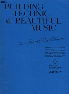 Alfred Music Applebaum, Samuel: Building Technic with Beautiful Music Vol.4 (viola)