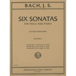 International Music Company Bach, J.S.: 6 Sonatas Vol.1 #1-3 (viola & piano)