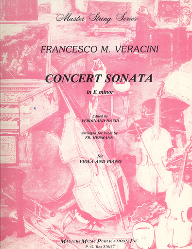 LudwigMasters Veracini, F.M.: Sonata in e minor (viola & piano)